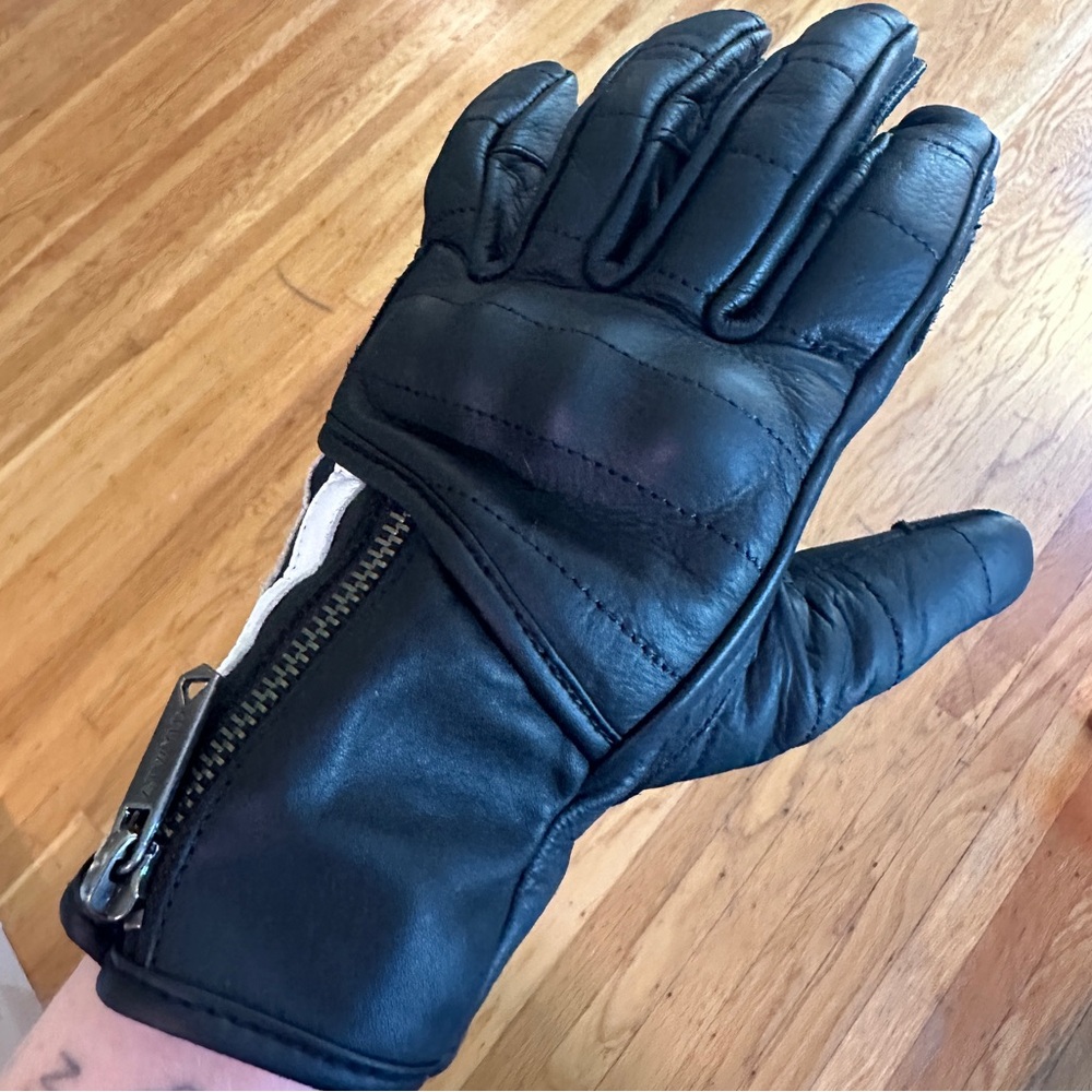 Atwyld Lightspeed women’s motorcycle gloves padded leather for riding Medium